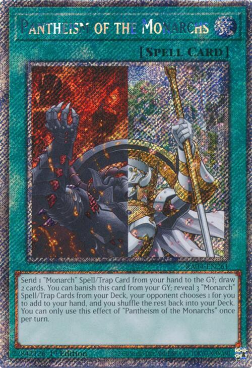 Pantheism of the Monarchs - RA04-EN261 - (Platinum Secret Rare) - 1st Edition